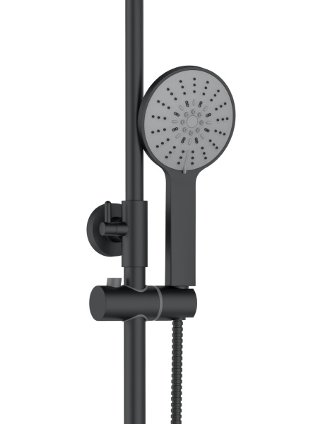 Душевая система Agger Thermo A2451244 с термостатом, черный матовый